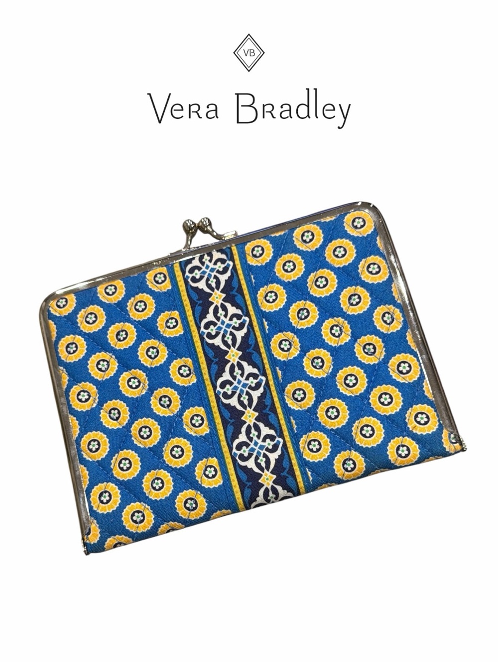 Vera Bradley Riviera Blue RETIRED KISS Lock Photo Album
